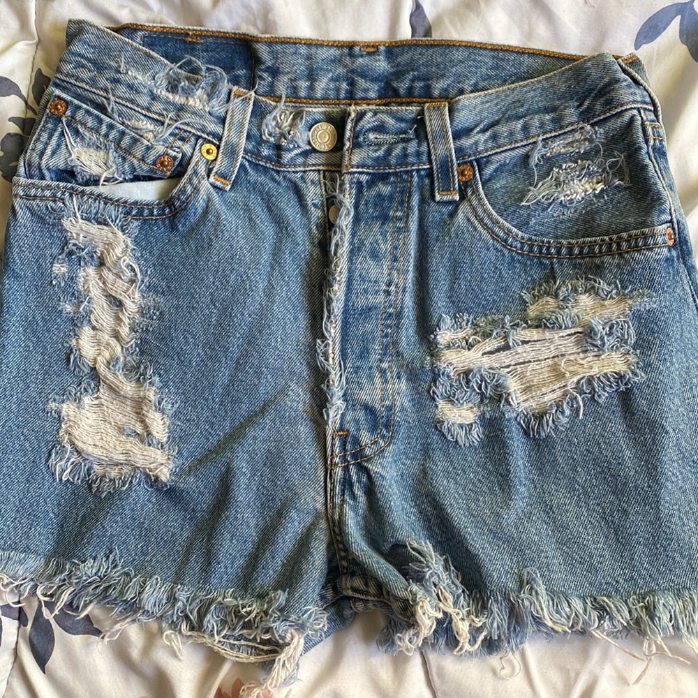 Distressed shorts